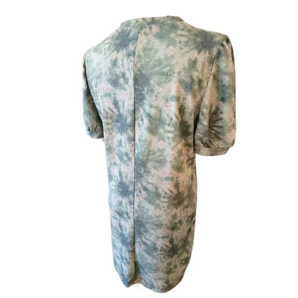 Lily Rose Olive Green and Pink Dress Shirt Style Midi Woman's Size XXL JJ3080 - Picture 7 of 9